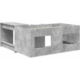  Krevet za djecu s visokim okvirom i stolom 2 kom. Betonska siva 80 x 160 cm | Shoptok.si