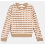 Sinsay Ažurni prugasti džemper | shoptok.hr
