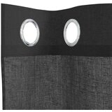 Voile zavjese s ušicama 2 kom crne 140x140 cm | shoptok.hr