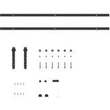 vidaXL Komplet drsnih vrat omarice 213 cm ogljikovo jeklo | Shoptok.si