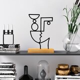 Atelier Del Sofa dekorativna figura cubik, 27x8x17 cm, crna Cene
