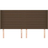  Uzglavlje s ušima tamnosmeđi 163x16x118/128 cm od tkanine | shoptok.hr