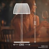 BRILONER 7552-011 - LED prigušiva, punjiva spoljna stona lampa MINI LED/1,5W/5V IP44 | Eponuda.com