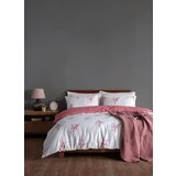 L'essentiel Maison ranforce posteljina Meltem, 140x200cm, Belo-roze
