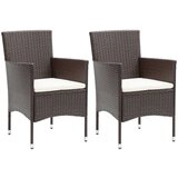  Vrtna jedilna garnitura 3-delna rjava, (20703802) | Shoptok.si