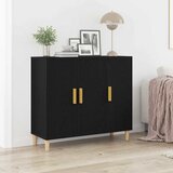  Kreveta Crni hrast 90 x 34 x 80 cm Konstruirano drvo | shoptok.hr