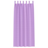 vidaXL Zavjese sa zavjesama 2 pcs Ljubičasta 260 x 140 cm Poliester | shoptok.hr