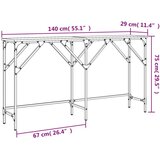  Konzolni stol boja hrasta 140x29x75 cm od konstruiranog drva | shoptok.hr