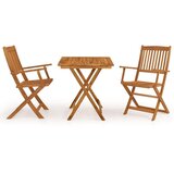  3-dijelni sklopivi vrtni blagovaonski set masivno drvo bagrema | shoptok.hr