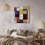  Slika - Piet Mondrian – Composition A 80x80 U prirodnom drvenom okviru | shoptok.hr
