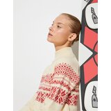 Koton Turtleneck Sweater Knit Textured Patterned Cene