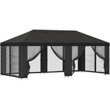 vidaXL Paviljon s stenami 6 x 3 m Antracit Poliester in jeklo 190, (5000218788) | Shoptok.si