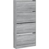 Furnova Omarica za čevlje s 4 predali siva sonoma 80x21x163,5 cm, (21954681) | Shoptok.si