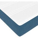 vidaXL Konstrukcija postelje Modra 140 x 200 cm Žamet | Shoptok.si