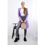 Kesi Dress with hood and hood dark purple color | Shoptok.si