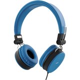 Streetz H300 Slušalice s mikrofonom, sklopive, 3,5 mm priključak, 1 tipka daljinski, 1,5 m, plave | shoptok.hr