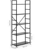 Modern Home loft polica za knjige, 5 razina | shoptok.hr