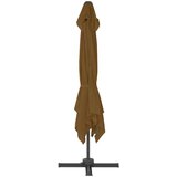  Previsni senčnik z aluminijastim drogom 300x300 cm taupe | Shoptok.si
