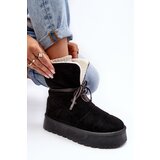 Boto Platform Snow Boots With Fur Black Olimuka | Shoptok.si