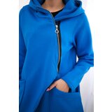 Kesi Insulated sweatshirt with asymmetrical zipper purple blue | Shoptok.si