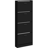 Ormarić za cipele crni 59x17x150 cm od konstruiranog drva | shoptok.hr