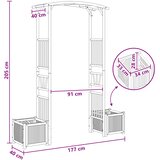  Vrtni Luk Prirodna 177 x 40 x 205 cm Bambus | Eponuda.com