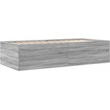  Okvir kreveta s pohranom s ladicama Siva Sonoma 80 x 200 cm | shoptok.hr