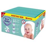 Evy Baby Pelene za bebe Box 3 Midi 5 - 9kg, 96kom, 3u1 | Eponuda.com