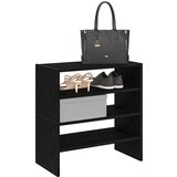 vidaXL Regal za čevlje 2 kosa zložljiva črn hrast 60x30x30,5 cm | Shoptok.si