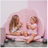 MeowBaby Roza otroška igralna podloga 160x160 cm - | Shoptok.si