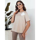 DStreet T-shirt damski BINDA beżowy | shoptok.hr