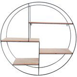Mömax stenski regal rom 1, kovina, les, Ø 70 cm | Shoptok.si