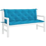  Jastuk za vrtnu klupu svjetloplavi 150x(50+50)x7 cm od tkanine | shoptok.hr