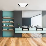  LED prigušiva stropna svetiljka QUADRO LED/66W/230V 3000-6000K bela/crna + daljinski upravljač | Eponuda.com
