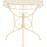 vidaXL Bočni starinski stolić polukružni metalni 72 x 36 x 74 cm zlatni | shoptok.hr