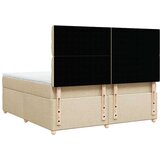 vidaXL Krevet s oprugama i madracem krem 180x200 cm od tkanine | shoptok.hr