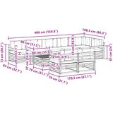  Set vanjskih sofa 9 kom. Bijela i antracit Poliester 79 x 79 x 37 cm | shoptok.hr