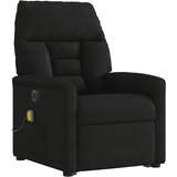  Električni masažni naslonjač na podizanje crni od mikrovlakana | Eponuda.com