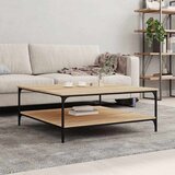  Stolić za kavu boja hrasta 100 x 100 x 40 cm konstruirano drvo | Eponuda.ba