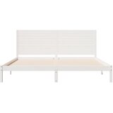  Dugi okvir kreveta bez madraca bijeli 180 x 220 cm masivno drvo | Eponuda.ba