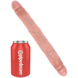 King Cock 12 Slim - realistični dupli dildo (31cm) - prirodan | shoptok.hr