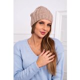  Cap with fleece Ida K320 dark beige Cene
