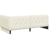  Kutni okvir kreveta Krema 90 x 200 cm Baršun | shoptok.hr