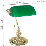 Eglo stona lampa Eglo BANKER 90967, E27 1x60W pb with glass green | Eponuda.com