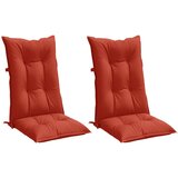  Jastuci za stolice 2 kom prošarano crvena 120x50x7cm tkanina | shoptok.hr
