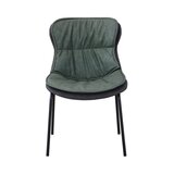 Kayoom STOL, tekstil zelena, temno siva | Shoptok.si