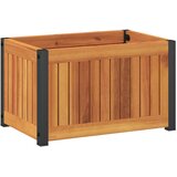  Vrtna sadilica 45 x 30 x 27,5 cm masivno bagremovo drvo i čelik | Eponuda.com