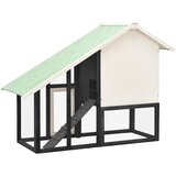  Kavez za zečeve sivo-bijeli 140 x 63 x 120 cm masivna jelovina | shoptok.hr