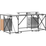 vidaXL Stol s ladicama s pohranom 182 x 101 x 87.5 cm Konstruirano drvo | shoptok.hr