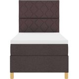Box LED Box Spring Postelja Temno rjava 90 x 190 cm blago, (5000126635) | Shoptok.si